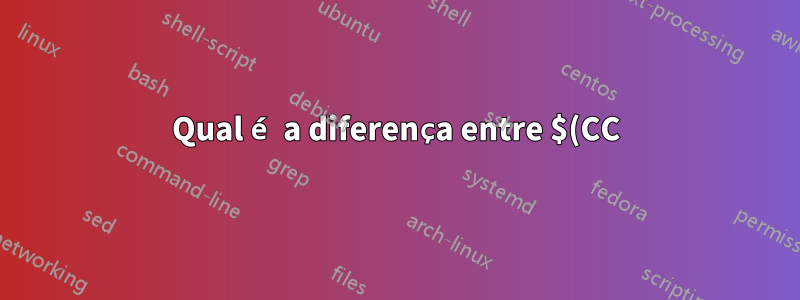 Qual é a diferença entre $(CC) e $CC?