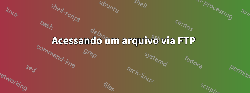 Acessando um arquivo via FTP