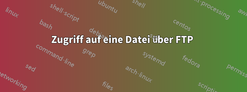 Zugriff auf eine Datei über FTP