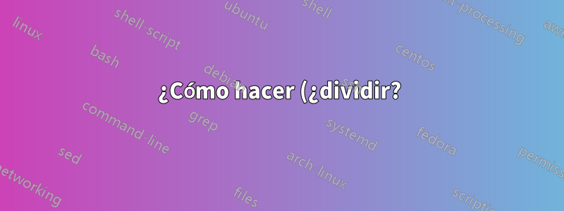 ¿Cómo hacer (¿dividir?) 1 servidor dedicado en 2 o más servidores en Ubuntu