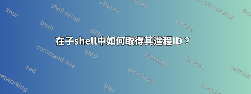 在子shell中如何取得其進程ID？ 