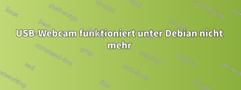 USB-Webcam funktioniert unter Debian nicht mehr