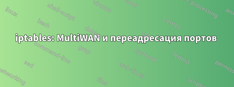 iptables: MultiWAN и переадресация портов