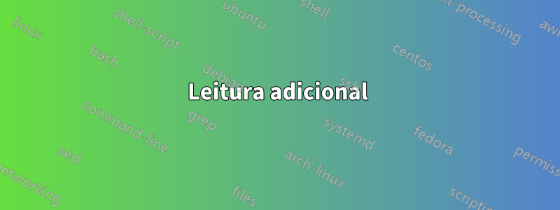 Leitura adicional