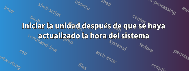 Iniciar la unidad después de que se haya actualizado la hora del sistema