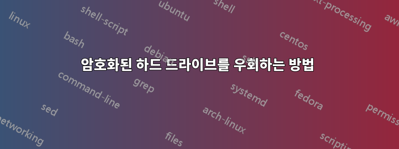 암호화된 하드 드라이브를 우회하는 방법