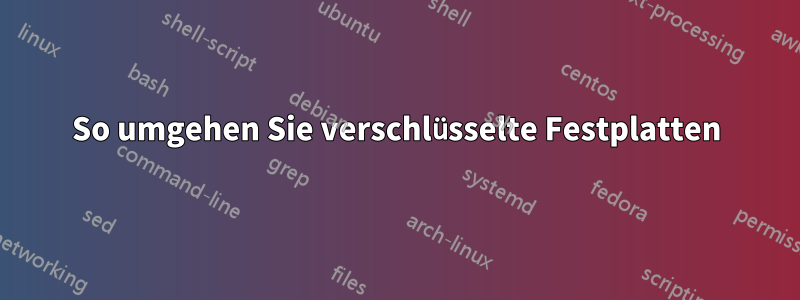 So umgehen Sie verschlüsselte Festplatten
