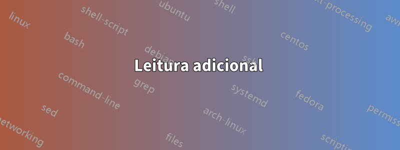 Leitura adicional