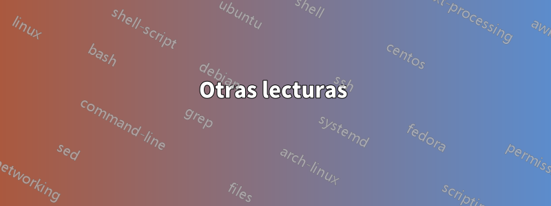 Otras lecturas