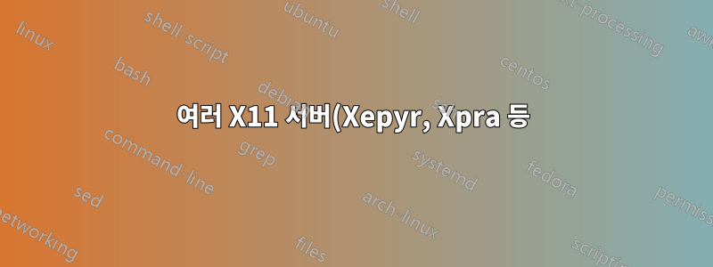 여러 X11 서버(Xepyr, Xpra 등) 간의 공유 클립보드