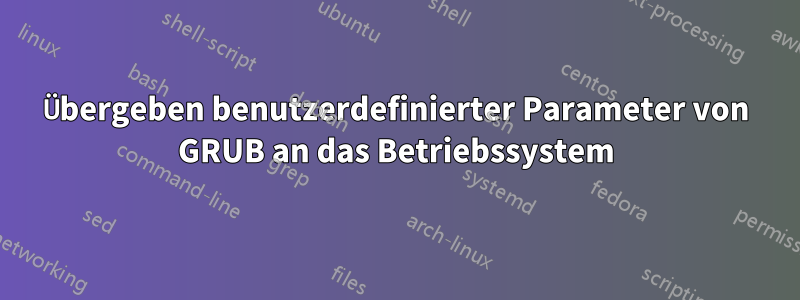 Übergeben benutzerdefinierter Parameter von GRUB an das Betriebssystem