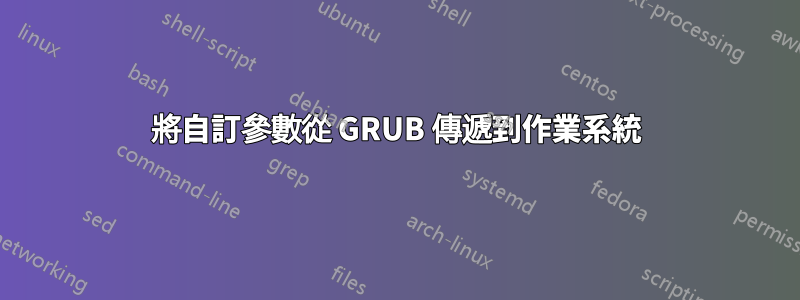 將自訂參數從 GRUB 傳遞到作業系統