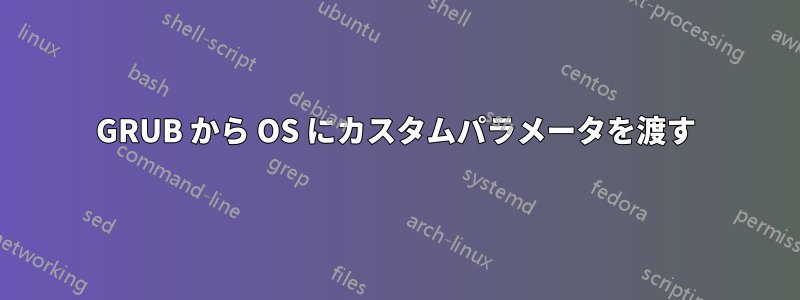 GRUB から OS にカスタムパラメータを渡す
