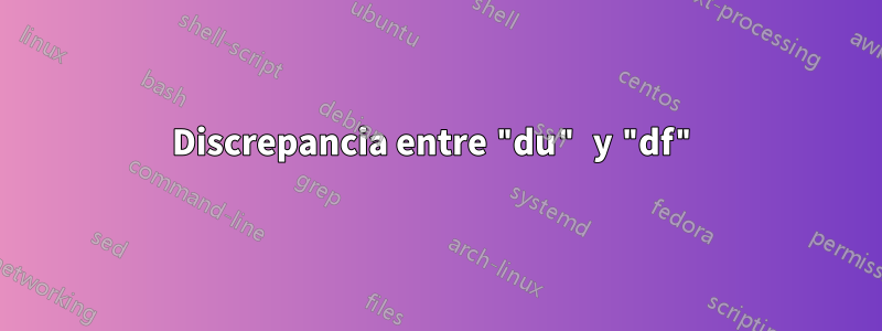 Discrepancia entre "du" y "df"