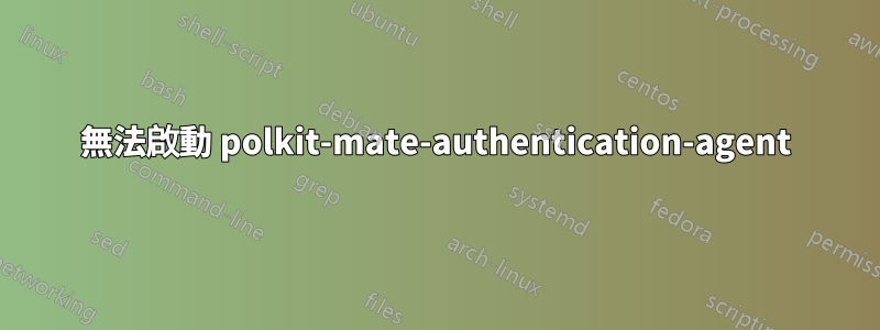 無法啟動 polkit-mate-authentication-agent