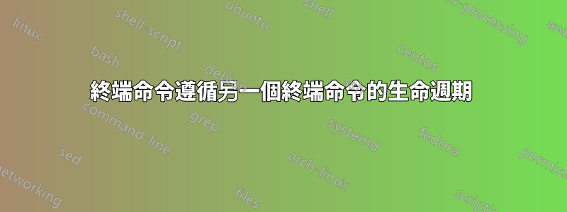 終端命令遵循另一個終端命令的生命週期
