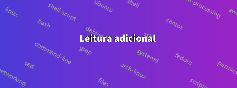 Leitura adicional