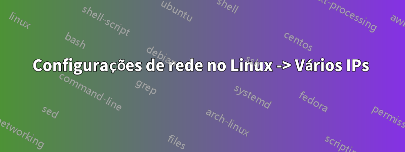 Configurações de rede no Linux -> Vários IPs