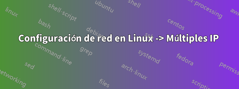 Configuración de red en Linux -> Múltiples IP