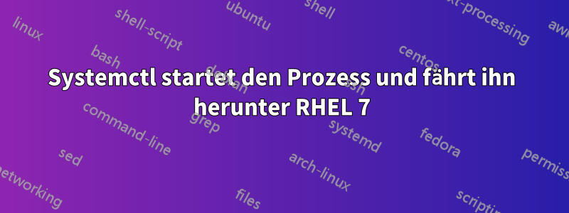 Systemctl startet den Prozess und fährt ihn herunter RHEL 7