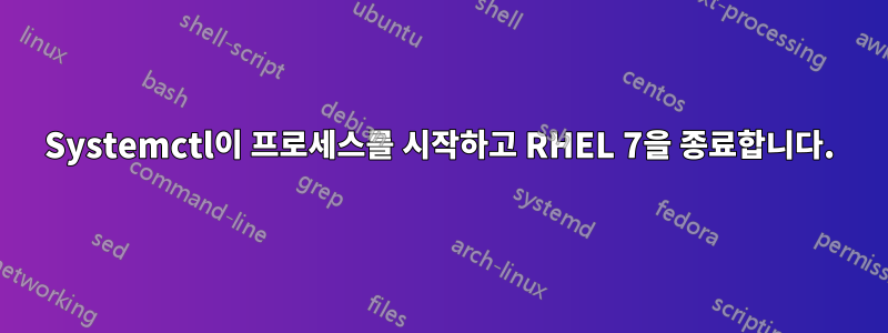 Systemctl이 프로세스를 시작하고 RHEL 7을 종료합니다.