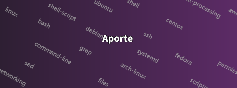 Aporte