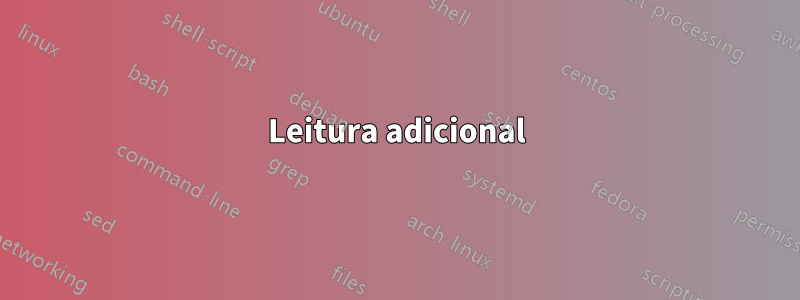 Leitura adicional