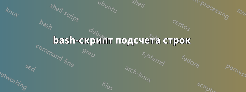 bash-скрипт подсчета строк