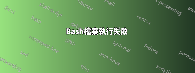 Bash檔案執行失敗