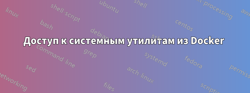 Доступ к системным утилитам из Docker