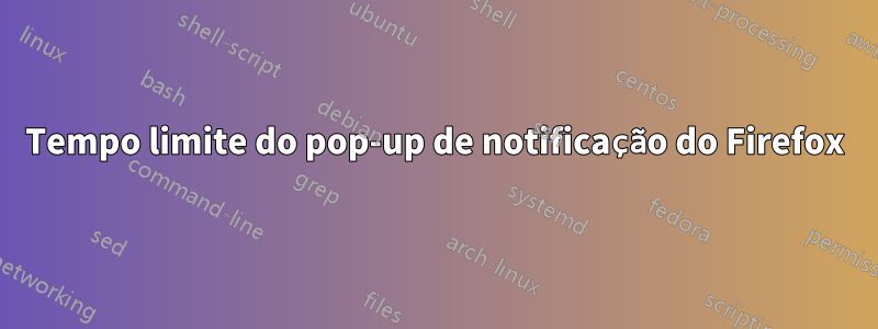 Tempo limite do pop-up de notificação do Firefox