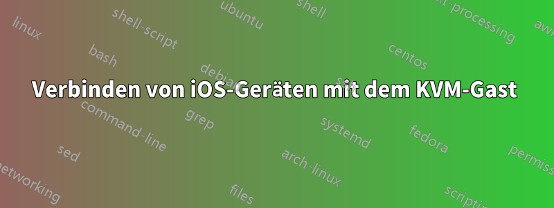 Verbinden von iOS-Geräten mit dem KVM-Gast