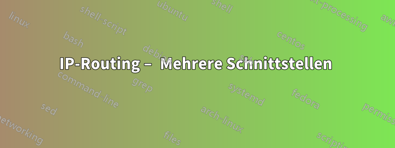 IP-Routing – Mehrere Schnittstellen