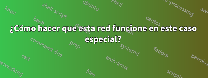 ¿Cómo hacer que esta red funcione en este caso especial?