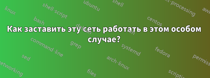 Как заставить эту сеть работать в этом особом случае?