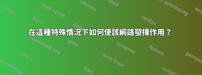 在這種特殊情況下如何使該網路發揮作用？