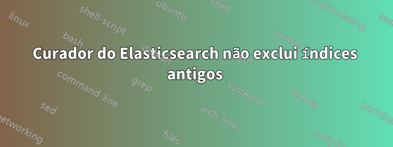 Curador do Elasticsearch não exclui índices antigos