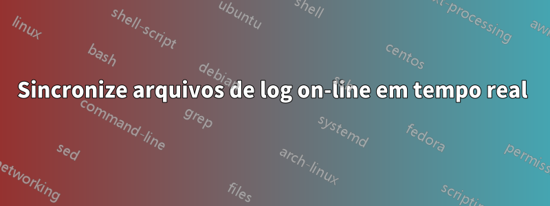 Sincronize arquivos de log on-line em tempo real