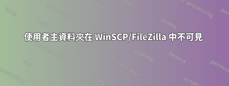 使用者主資料夾在 WinSCP/FileZilla 中不可見