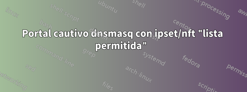 Portal cautivo dnsmasq con ipset/nft "lista permitida"