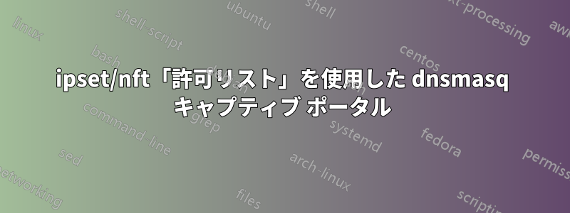 ipset/nft「許可リスト」を使用した dnsmasq キャプティブ ポータル