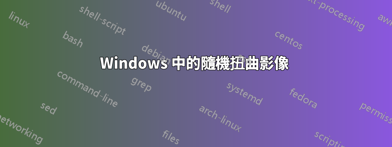 Windows 中的隨機扭曲影像