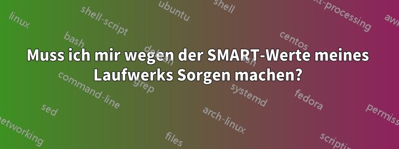 Muss ich mir wegen der SMART-Werte meines Laufwerks Sorgen machen?