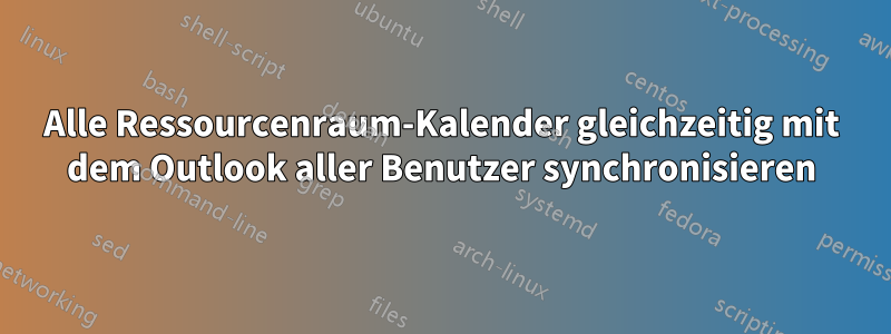 Alle Ressourcenraum-Kalender gleichzeitig mit dem Outlook aller Benutzer synchronisieren