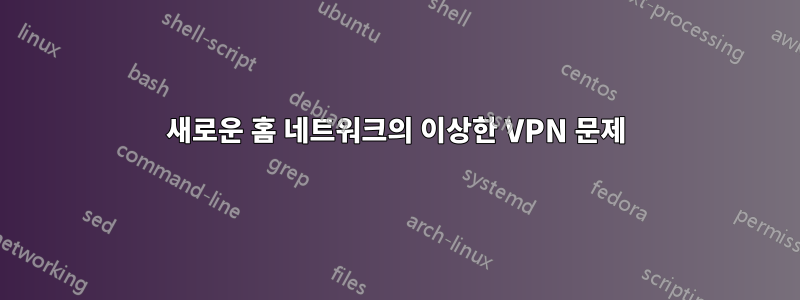 새로운 홈 네트워크의 이상한 VPN 문제