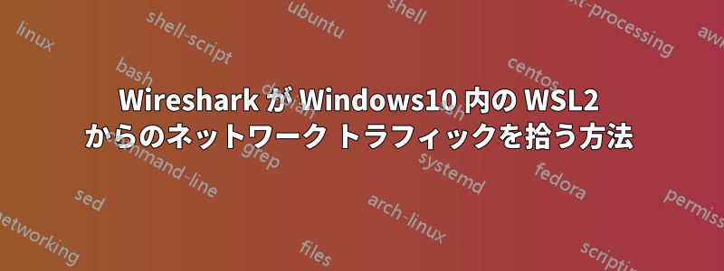 Wireshark が Windows10 内の WSL2 からのネットワーク トラフィックを拾う方法