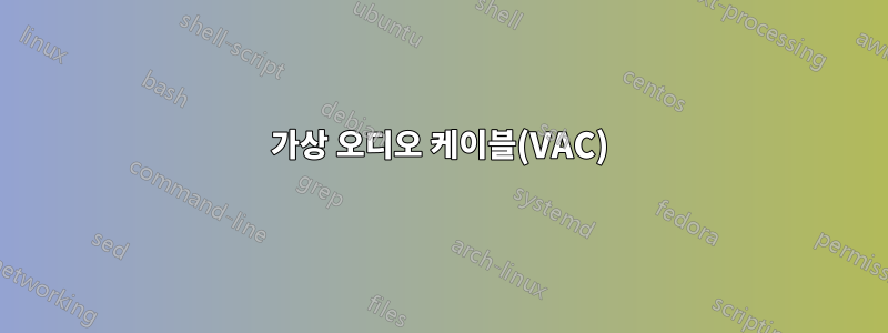 가상 오디오 케이블(VAC)