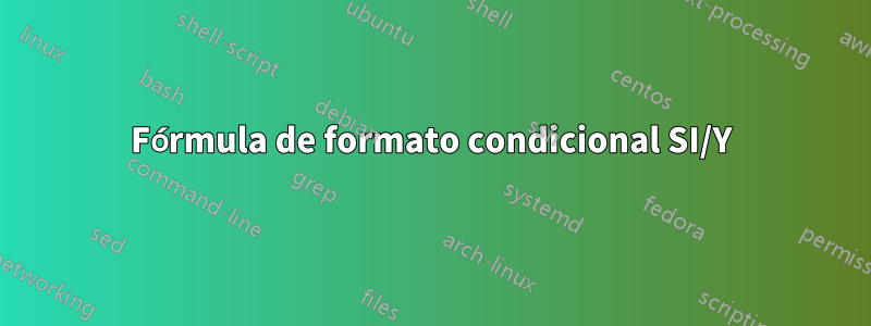 Fórmula de formato condicional SI/Y