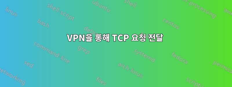 VPN을 통해 TCP 요청 전달