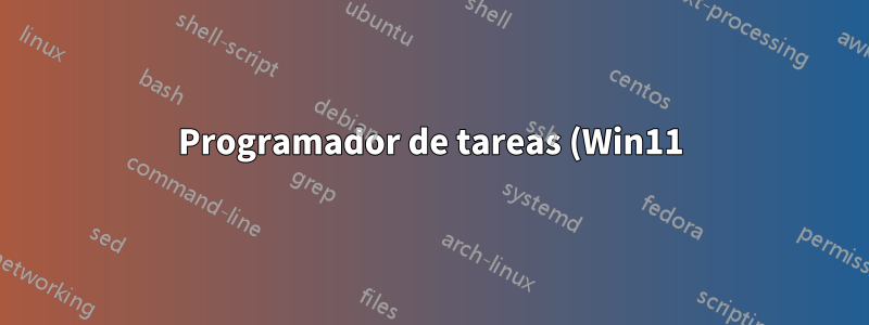 Programador de tareas (Win11): ¿es posible retrasar múltiples ACCIONES en una sola tarea?